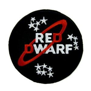 Red Dwarf Logo Embroidered Iron On Sew Applique Aliens Space SciFi Science Ficti
